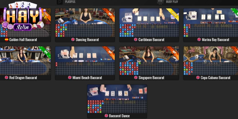 Baccarat – Bàn cược đa dạng với luật lệ đơn giản