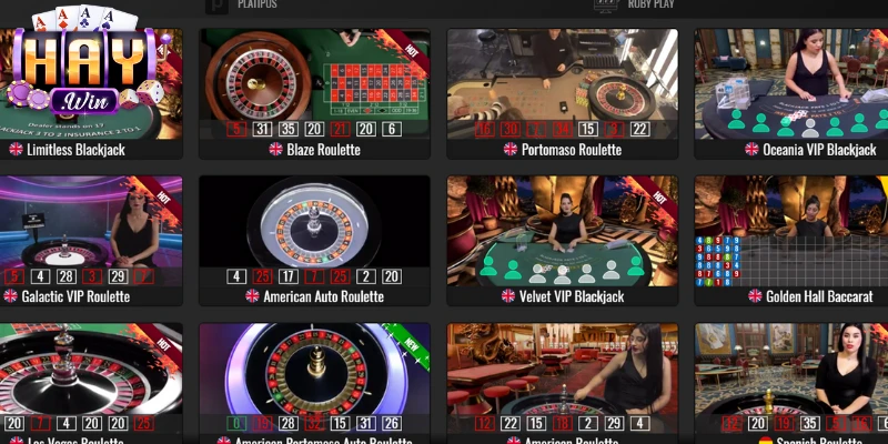 Ưu điểm và tính năng của live casino Haywin