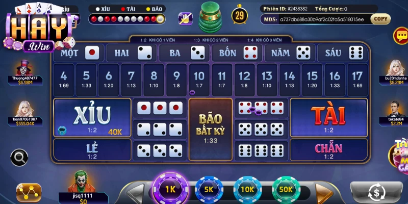 Các cửa cược cơ bản